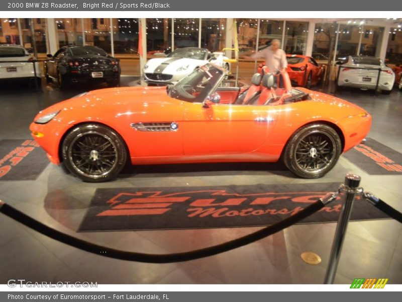Bright Red / Sports Red/Black 2000 BMW Z8 Roadster