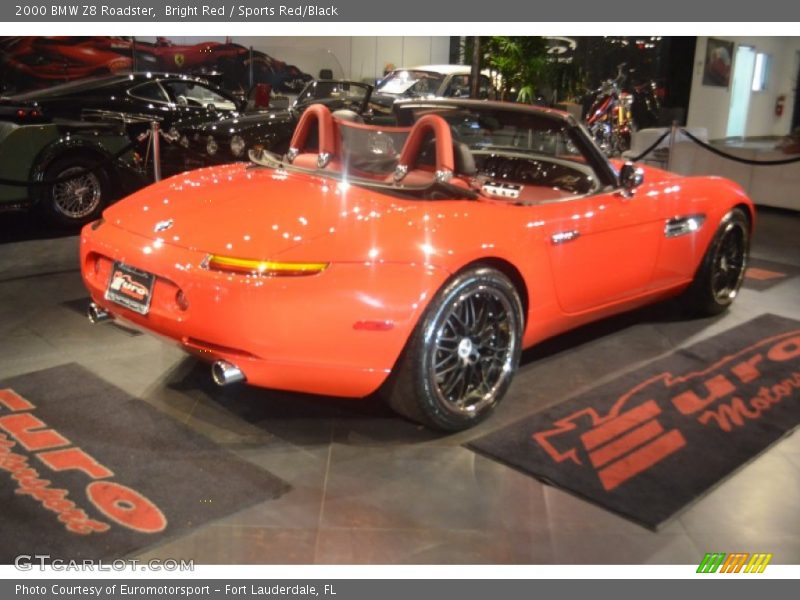 Bright Red / Sports Red/Black 2000 BMW Z8 Roadster