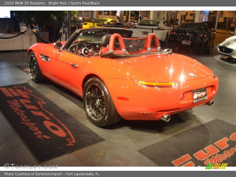 Bright Red / Sports Red/Black 2000 BMW Z8 Roadster
