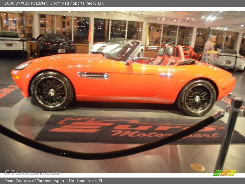 Bright Red / Sports Red/Black 2000 BMW Z8 Roadster