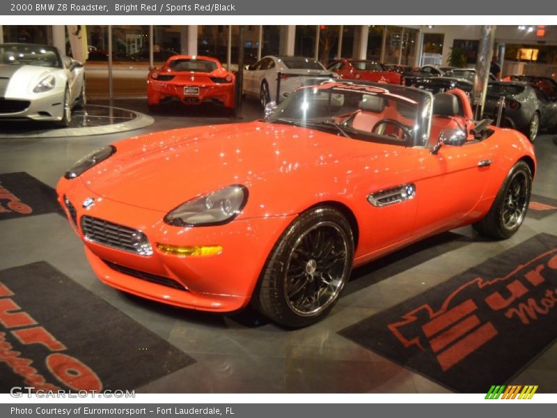 Bright Red / Sports Red/Black 2000 BMW Z8 Roadster