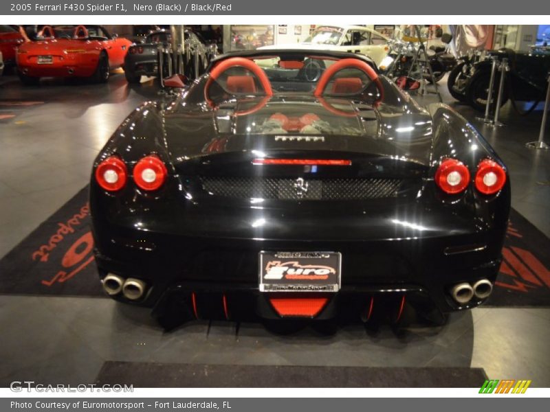 Nero (Black) / Black/Red 2005 Ferrari F430 Spider F1