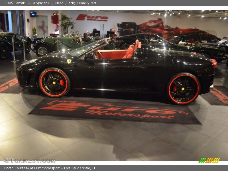 Nero (Black) / Black/Red 2005 Ferrari F430 Spider F1