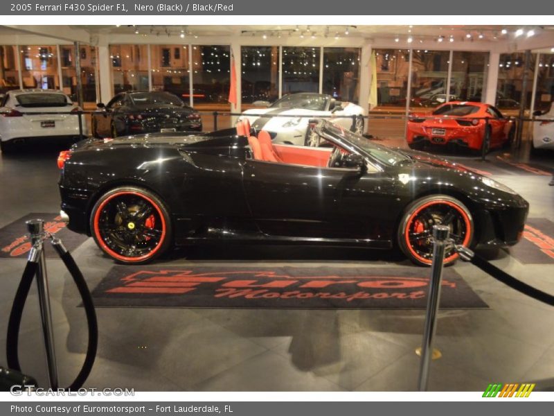 Nero (Black) / Black/Red 2005 Ferrari F430 Spider F1