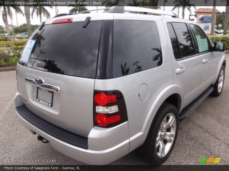 Brilliant Silver Metallic / Black 2010 Ford Explorer Limited