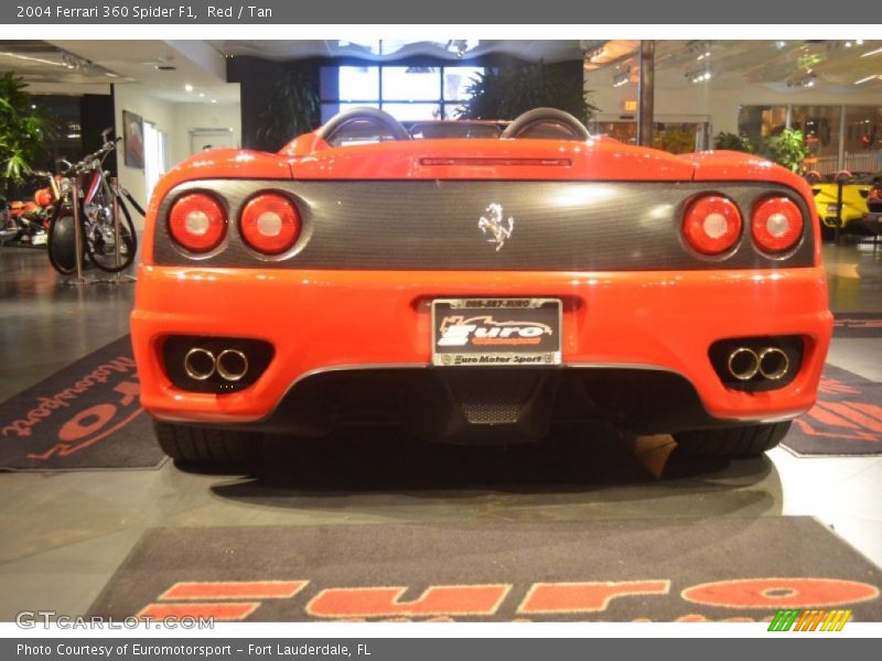 Red / Tan 2004 Ferrari 360 Spider F1