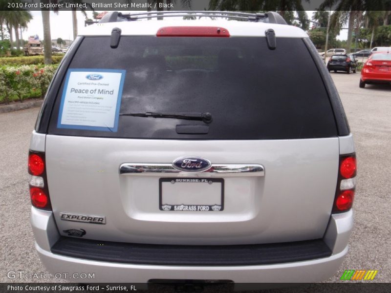 Brilliant Silver Metallic / Black 2010 Ford Explorer Limited