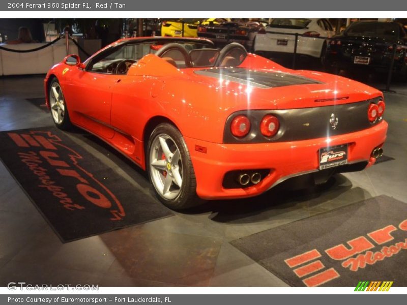 Red / Tan 2004 Ferrari 360 Spider F1