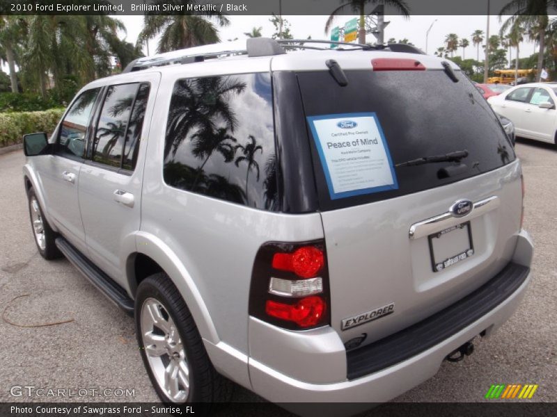 Brilliant Silver Metallic / Black 2010 Ford Explorer Limited
