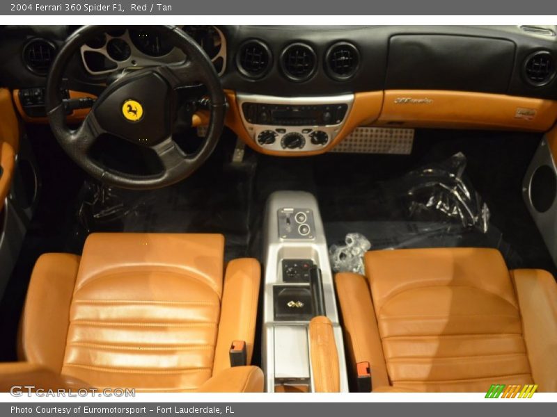 Red / Tan 2004 Ferrari 360 Spider F1