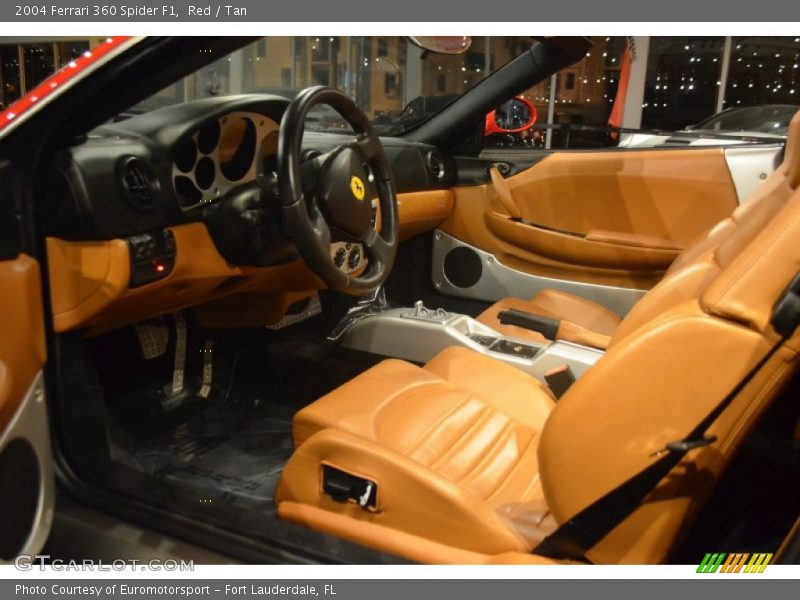 Red / Tan 2004 Ferrari 360 Spider F1