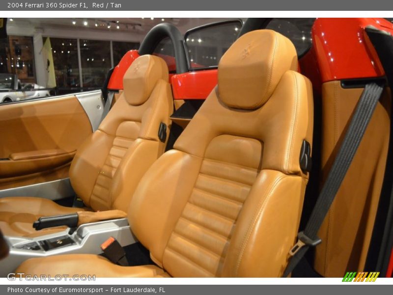 Red / Tan 2004 Ferrari 360 Spider F1