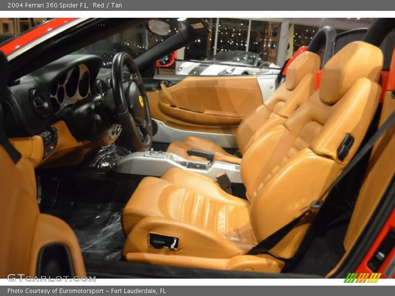 Red / Tan 2004 Ferrari 360 Spider F1