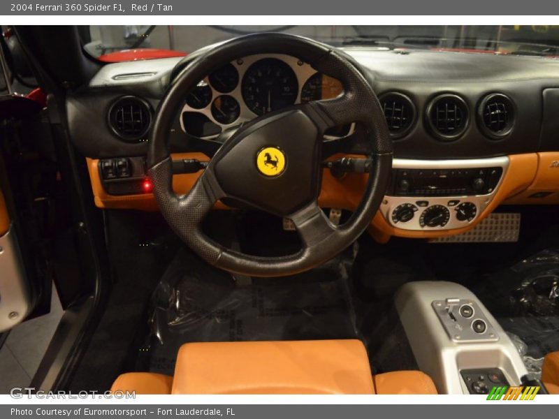 Red / Tan 2004 Ferrari 360 Spider F1