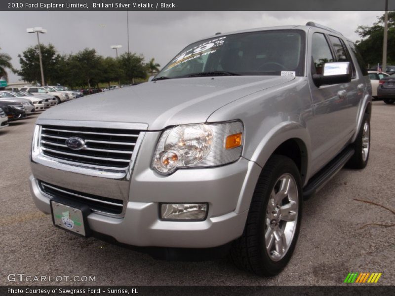 Brilliant Silver Metallic / Black 2010 Ford Explorer Limited