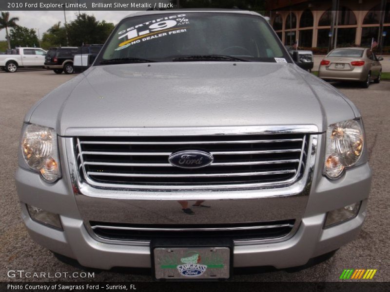 Brilliant Silver Metallic / Black 2010 Ford Explorer Limited