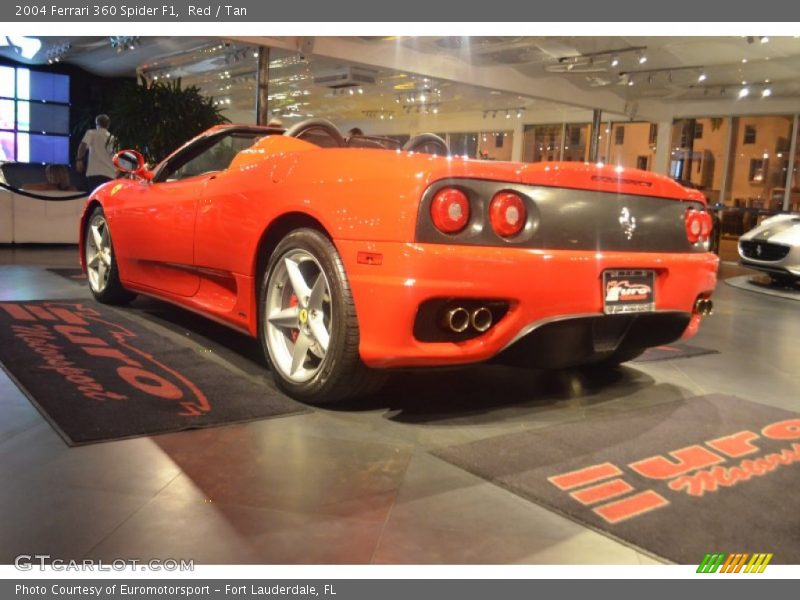 Red / Tan 2004 Ferrari 360 Spider F1