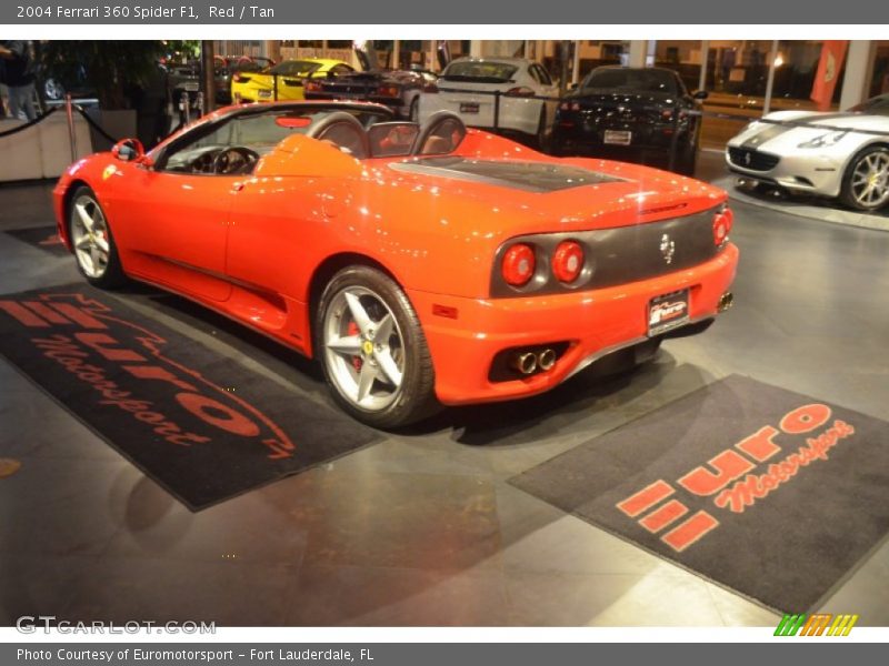 Red / Tan 2004 Ferrari 360 Spider F1