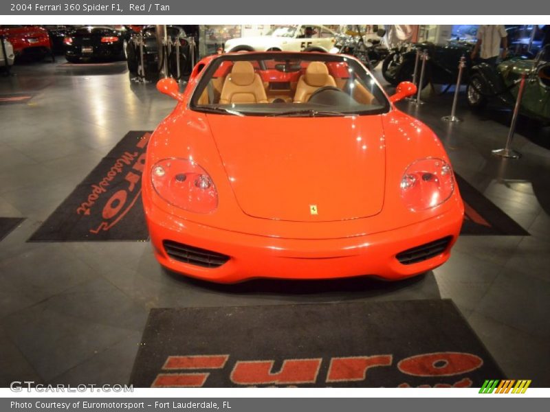 Red / Tan 2004 Ferrari 360 Spider F1