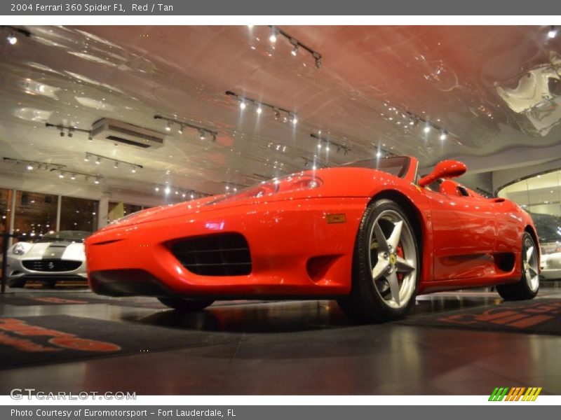 Red / Tan 2004 Ferrari 360 Spider F1