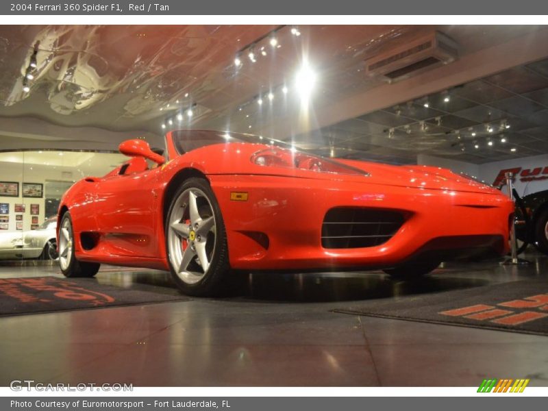 Red / Tan 2004 Ferrari 360 Spider F1