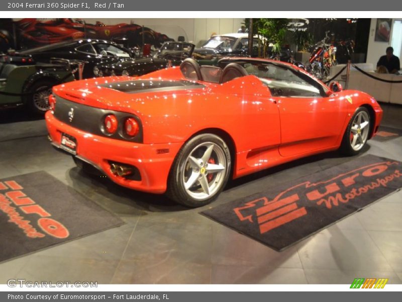 Red / Tan 2004 Ferrari 360 Spider F1