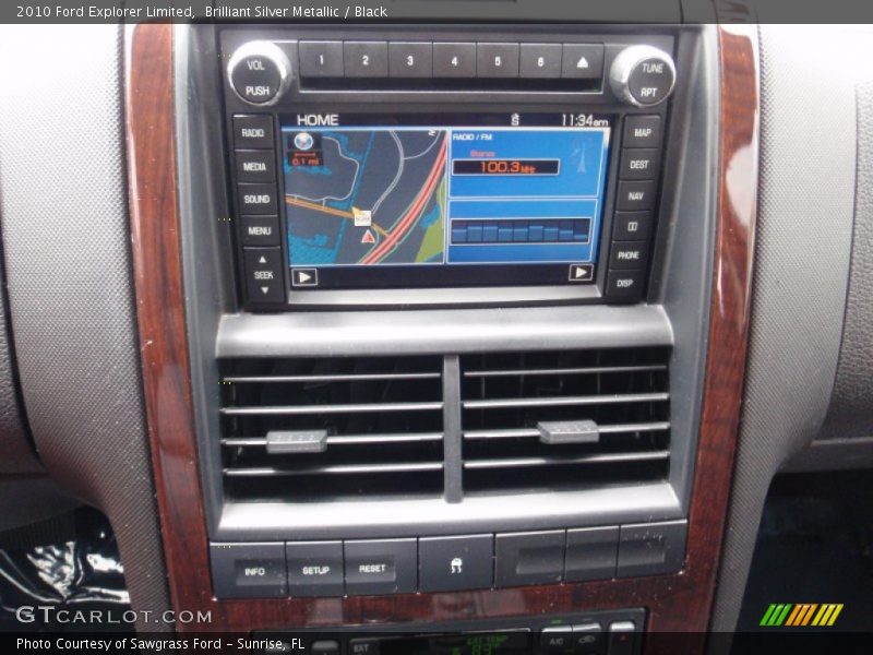 Brilliant Silver Metallic / Black 2010 Ford Explorer Limited