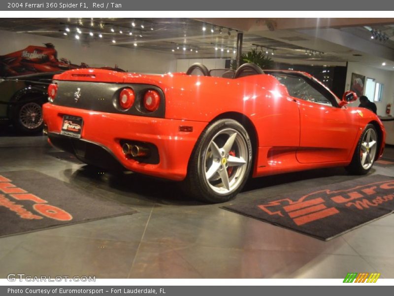 Red / Tan 2004 Ferrari 360 Spider F1