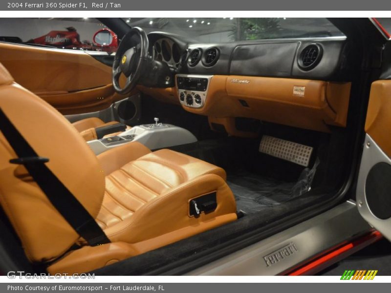 Red / Tan 2004 Ferrari 360 Spider F1