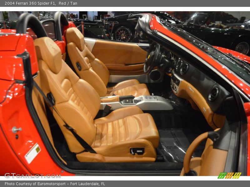 Red / Tan 2004 Ferrari 360 Spider F1