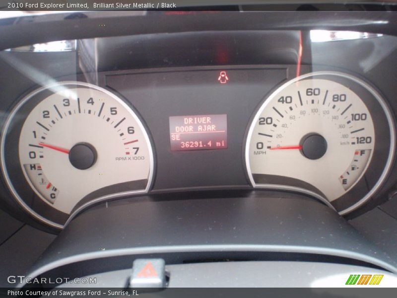 Brilliant Silver Metallic / Black 2010 Ford Explorer Limited