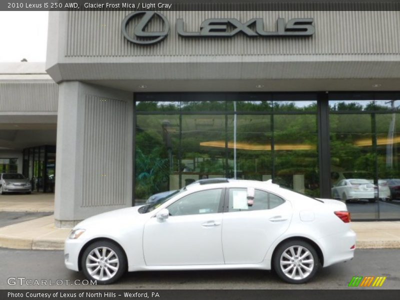 Glacier Frost Mica / Light Gray 2010 Lexus IS 250 AWD