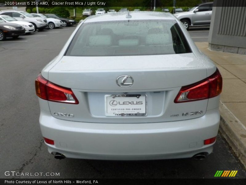 Glacier Frost Mica / Light Gray 2010 Lexus IS 250 AWD