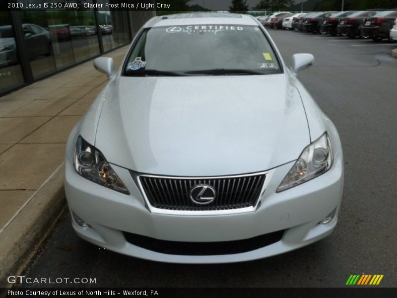 Glacier Frost Mica / Light Gray 2010 Lexus IS 250 AWD