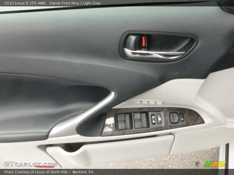Glacier Frost Mica / Light Gray 2010 Lexus IS 250 AWD