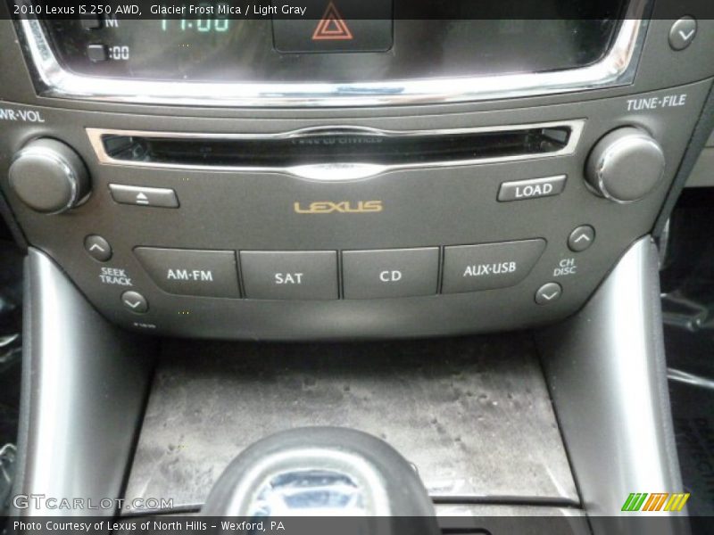 Glacier Frost Mica / Light Gray 2010 Lexus IS 250 AWD
