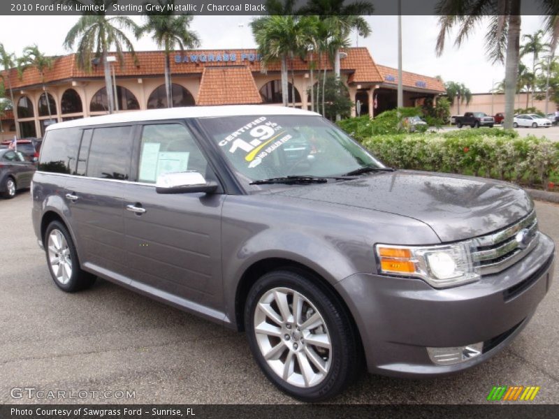 Sterling Grey Metallic / Charcoal Black 2010 Ford Flex Limited