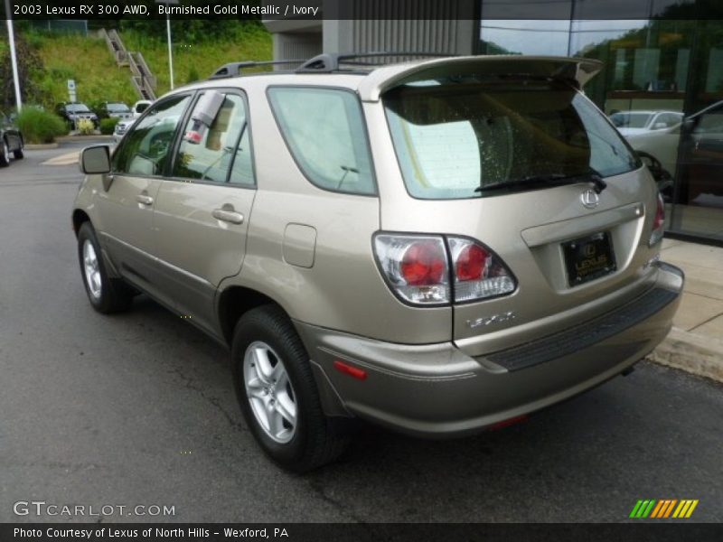 Burnished Gold Metallic / Ivory 2003 Lexus RX 300 AWD