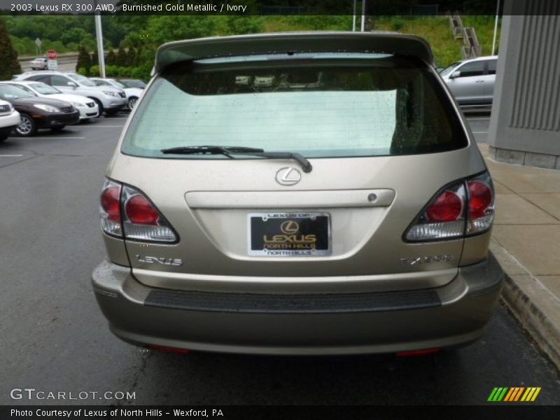 Burnished Gold Metallic / Ivory 2003 Lexus RX 300 AWD
