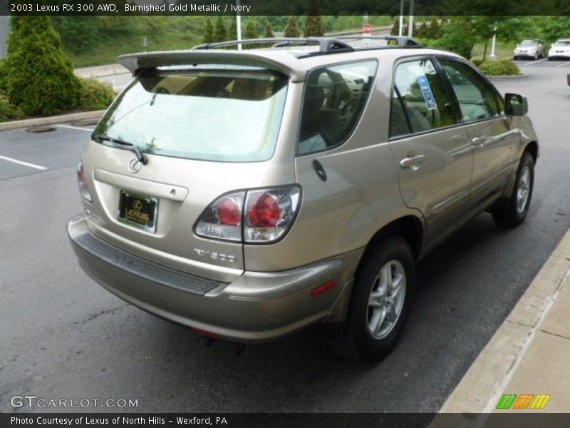 Burnished Gold Metallic / Ivory 2003 Lexus RX 300 AWD