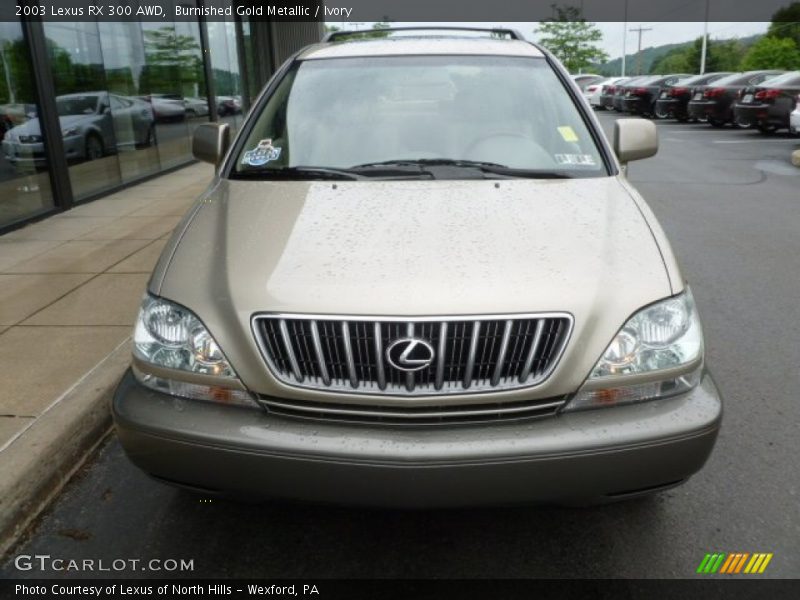 Burnished Gold Metallic / Ivory 2003 Lexus RX 300 AWD