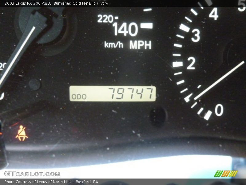 Burnished Gold Metallic / Ivory 2003 Lexus RX 300 AWD
