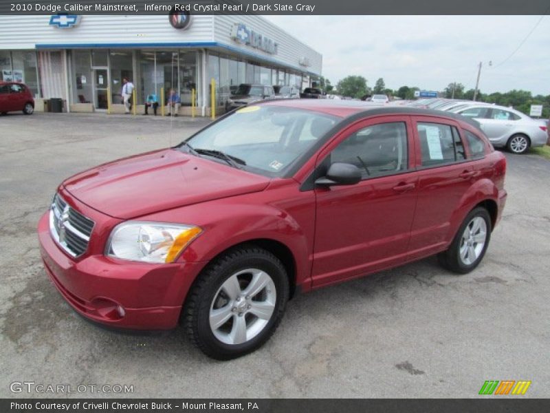 Inferno Red Crystal Pearl / Dark Slate Gray 2010 Dodge Caliber Mainstreet