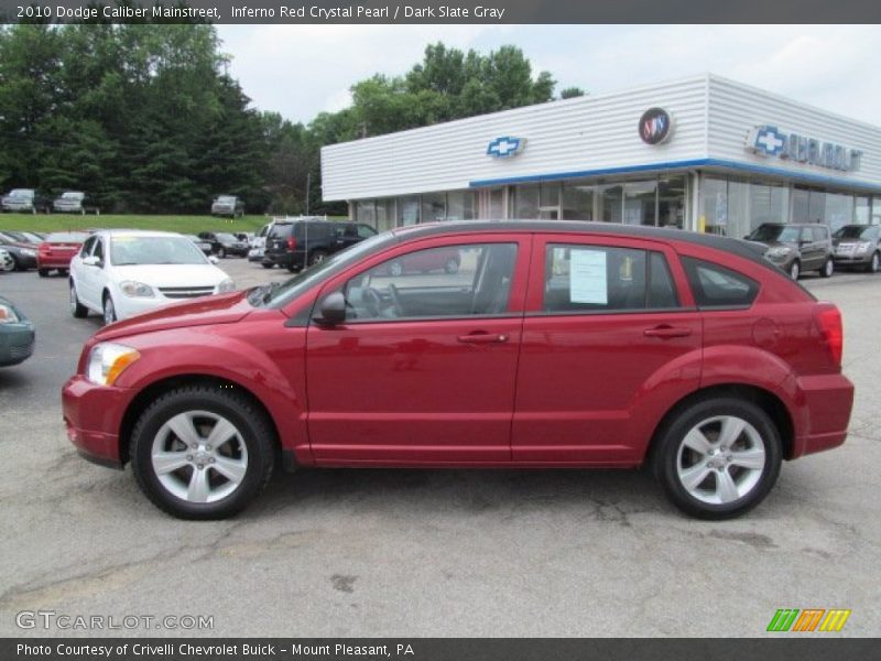 Inferno Red Crystal Pearl / Dark Slate Gray 2010 Dodge Caliber Mainstreet