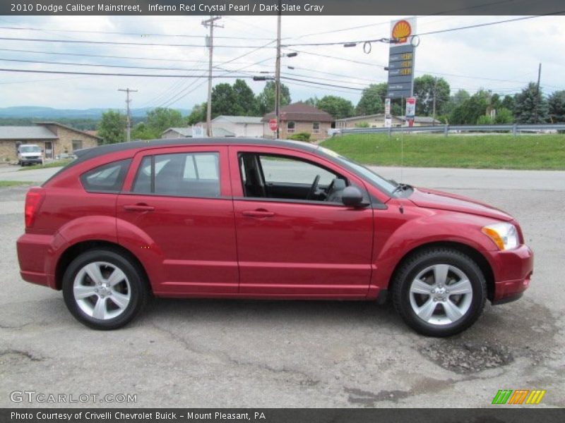 Inferno Red Crystal Pearl / Dark Slate Gray 2010 Dodge Caliber Mainstreet