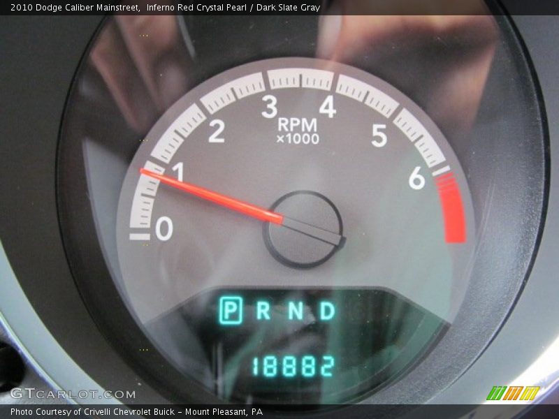 Inferno Red Crystal Pearl / Dark Slate Gray 2010 Dodge Caliber Mainstreet