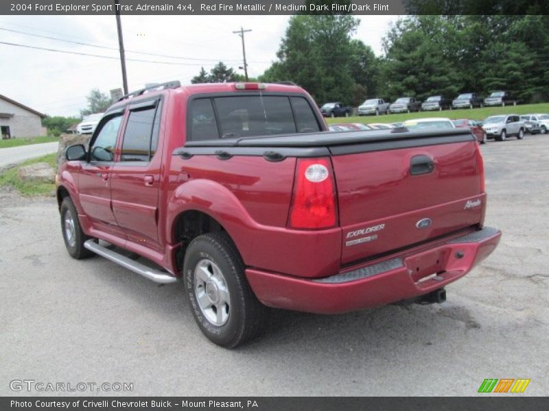 Red Fire Metallic / Medium Dark Flint/Dark Flint 2004 Ford Explorer Sport Trac Adrenalin 4x4