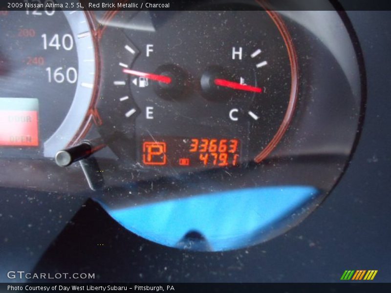 Red Brick Metallic / Charcoal 2009 Nissan Altima 2.5 SL