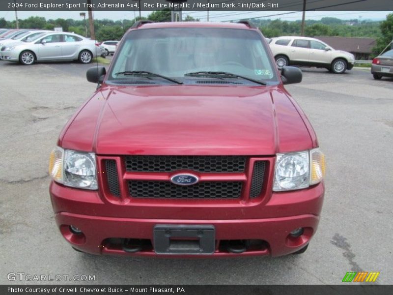 Red Fire Metallic / Medium Dark Flint/Dark Flint 2004 Ford Explorer Sport Trac Adrenalin 4x4