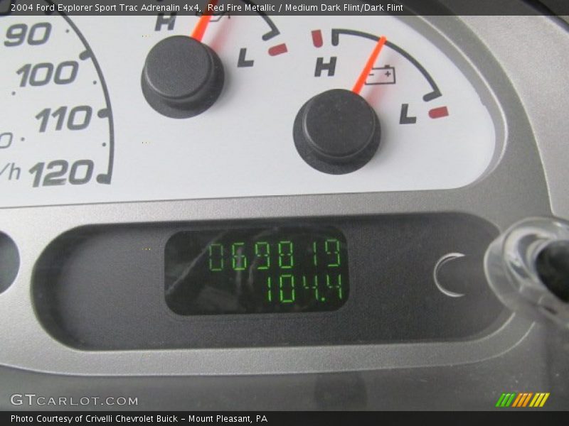 Red Fire Metallic / Medium Dark Flint/Dark Flint 2004 Ford Explorer Sport Trac Adrenalin 4x4